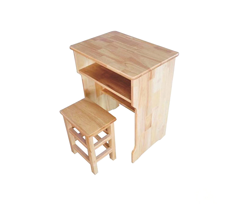 FH21-6302 单人实木桌带小方凳