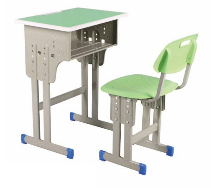 FH21-KZ078 注塑包边双柱单层学生课桌椅