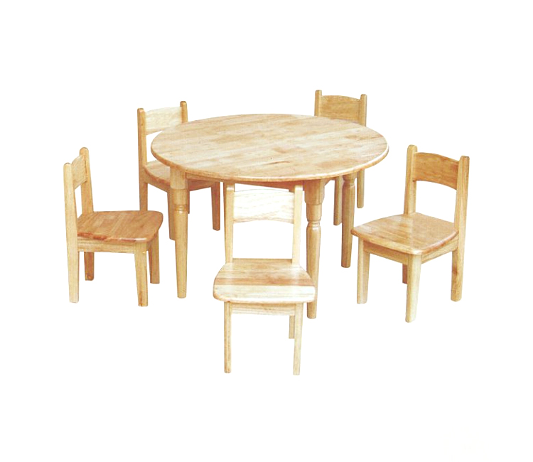 FH21-6803 橡胶木圆桌椅