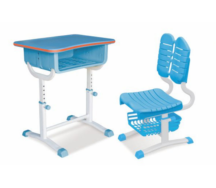 FH21-KZ061 塑料旋钮式升降学生课桌椅