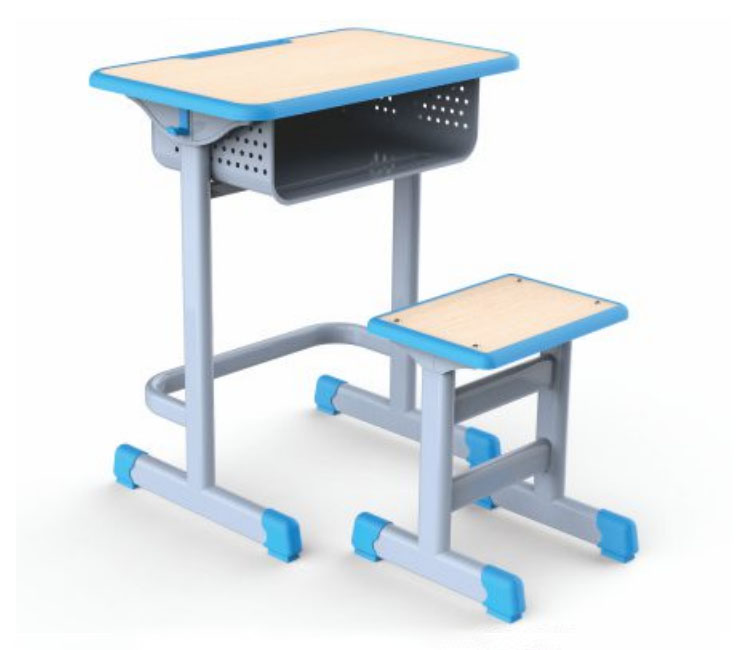 FH21-KZ089 注塑包边固定式学生课桌凳