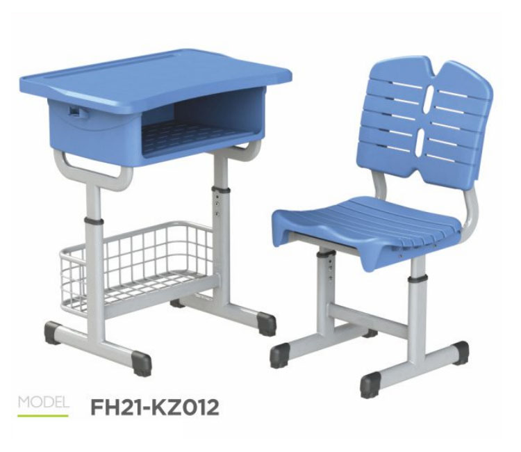 FH21-KZ012 塑料套管式学生课桌椅