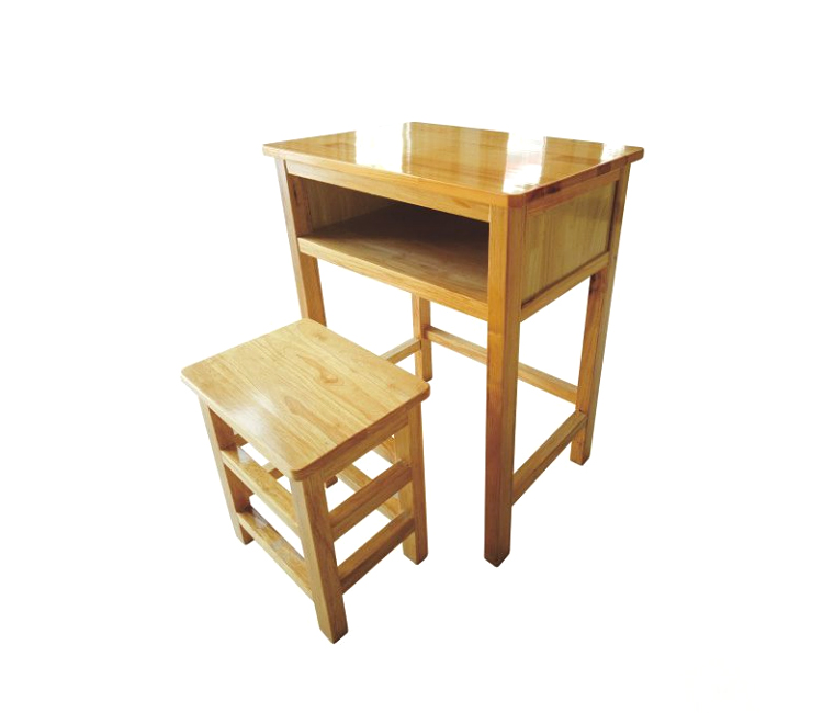 FH21-6301 单人实木桌带小方凳