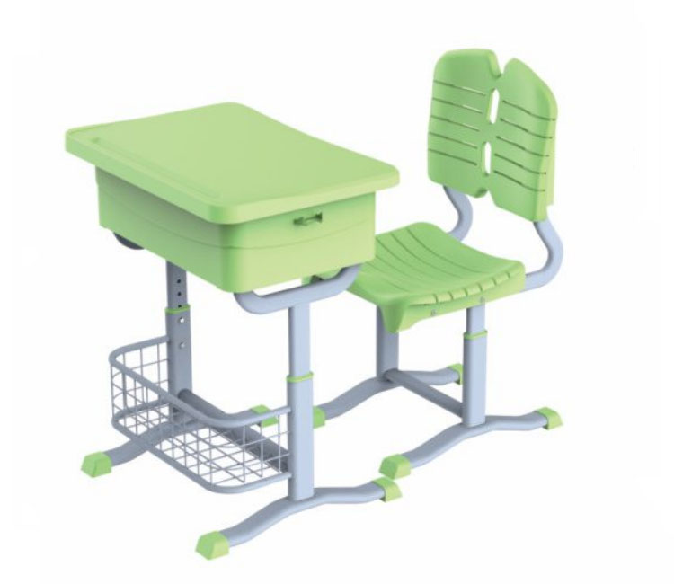 FH21-KZ008 塑料套管式学生课桌椅