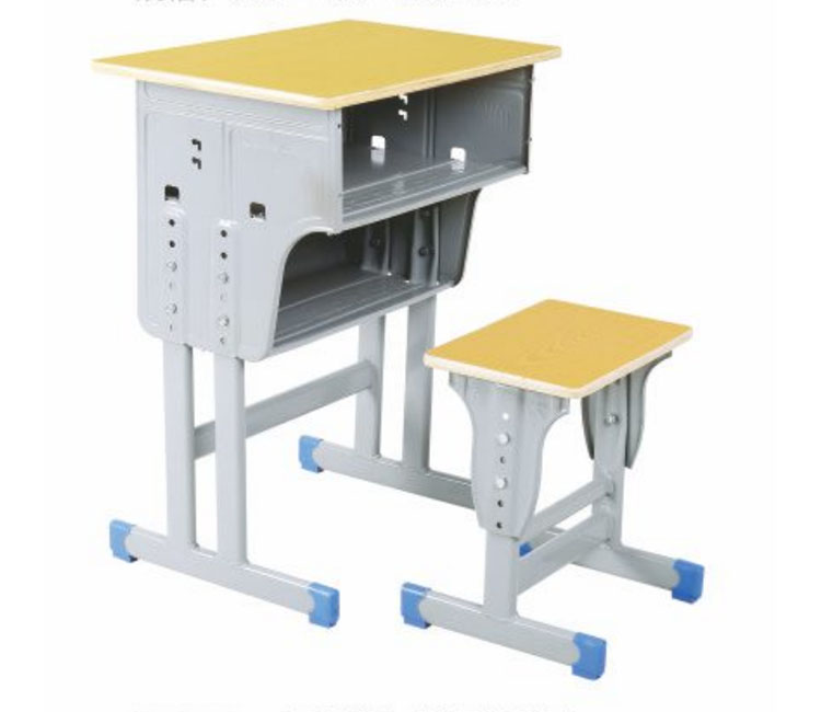 FH21-KZ097 双层板双柱单层学生课桌凳