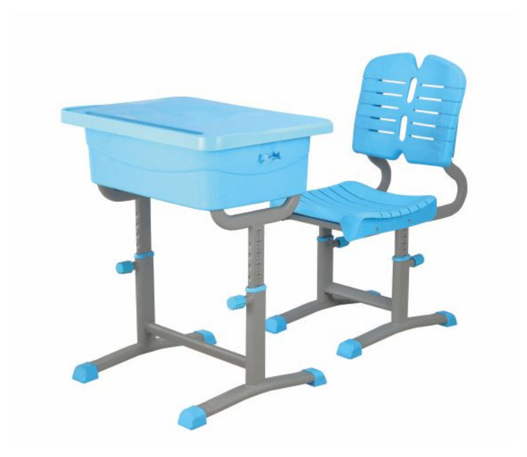 FH21-KZ064 注塑旋钮式升降学生课桌椅