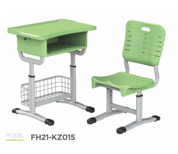 FH21-KZ015 塑料套管式学生课桌椅