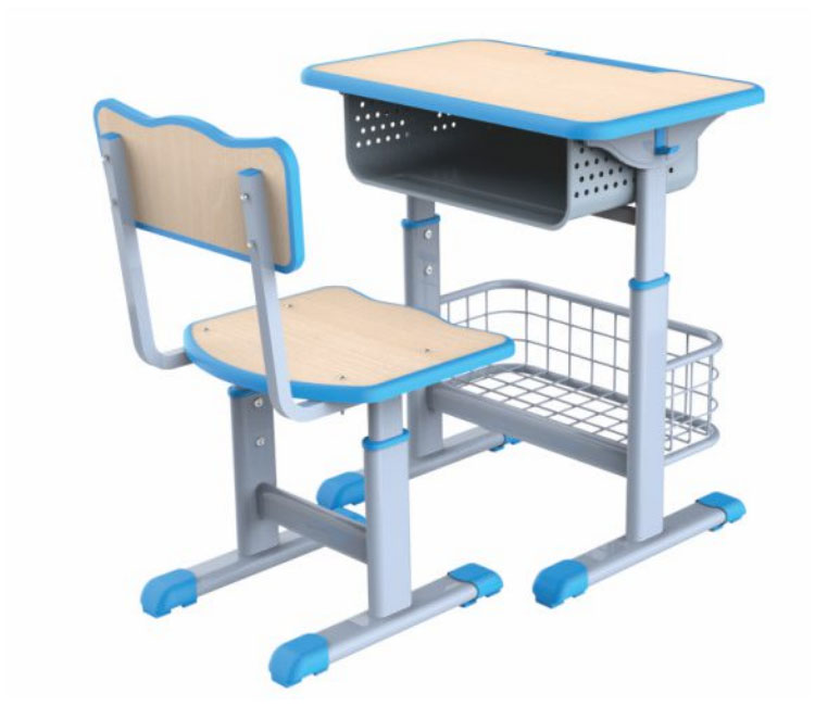 FH21-KZ028 注塑包边套管式学生课桌椅