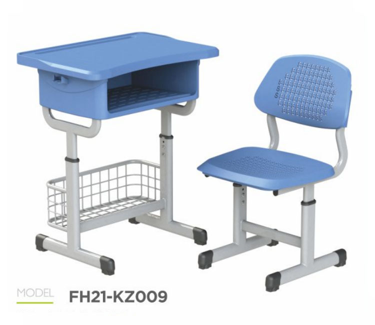 FH21-KZ009 塑料套管式学生课桌椅